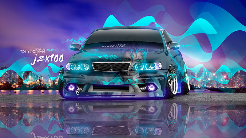 Toyota on Grimmjow, back, bleach cars, car, chaser, jaegerjaquez, japan, jdm, jzx100, nice, toyota, HD wallpaper