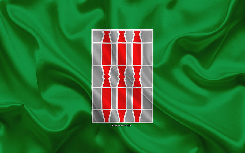 Flag of Umbria silk texture, Umbria, silk flag, Regions of Italy, Italian area flag, Umbria flag, Italy, administrative area, HD wallpaper