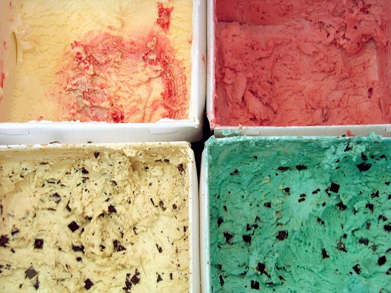 Four Flavors - Ice cream, HD wallpaper