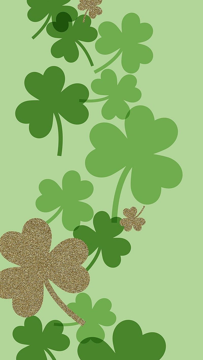 St Patricks Day, day, four leaf clover, st patricks, HD phone wallpaper
