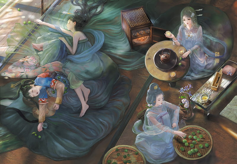 liruoqi, view from the top, art, frumusete, sleep, luminos, superb ...