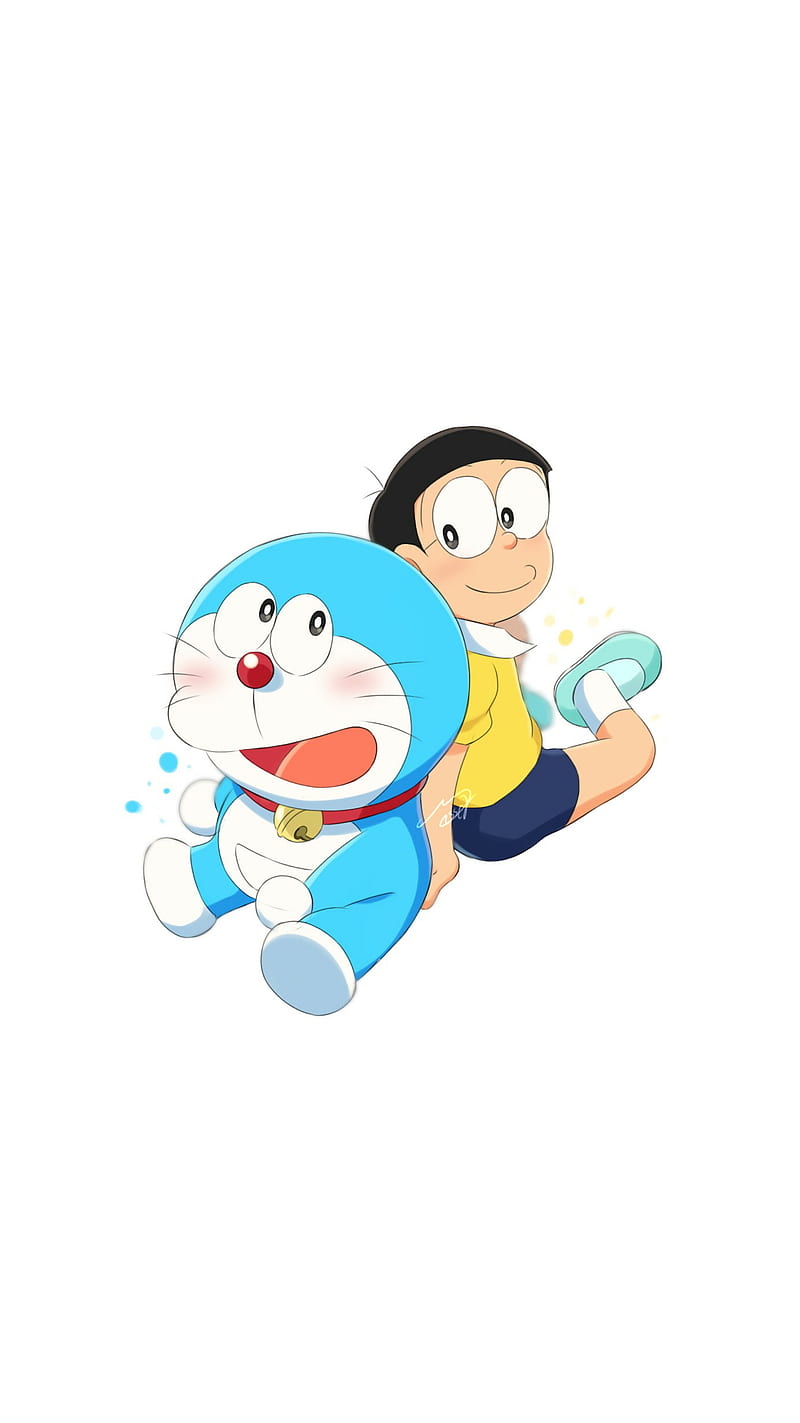 Doraemon, anime, dora, doraemon and nobita, nobita, nobita and doraemon, noze, HD phone wallpaper