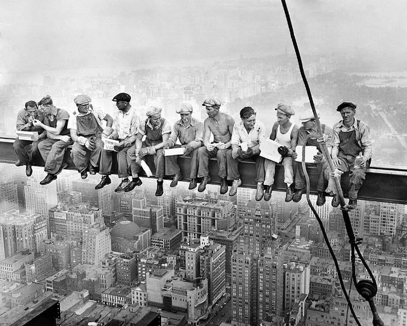 P1228 Construction Workers New York Poster Wall Art For Home Decor Canvas Printings inch - Painting & Calligraphy, HD wallpaper