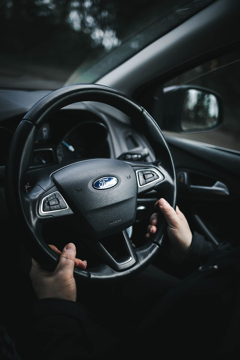 ford, steering wheel, hands, HD phone wallpaper