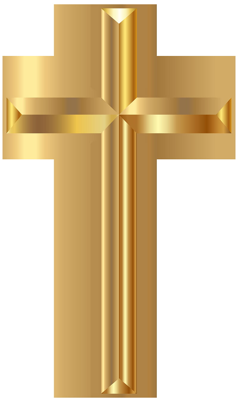 Gold Cross PNG Transparent Clip Art ​ High Quality And Transparent PNG Clip. Cross , Gold Cross, Cross, HD phone wallpaper