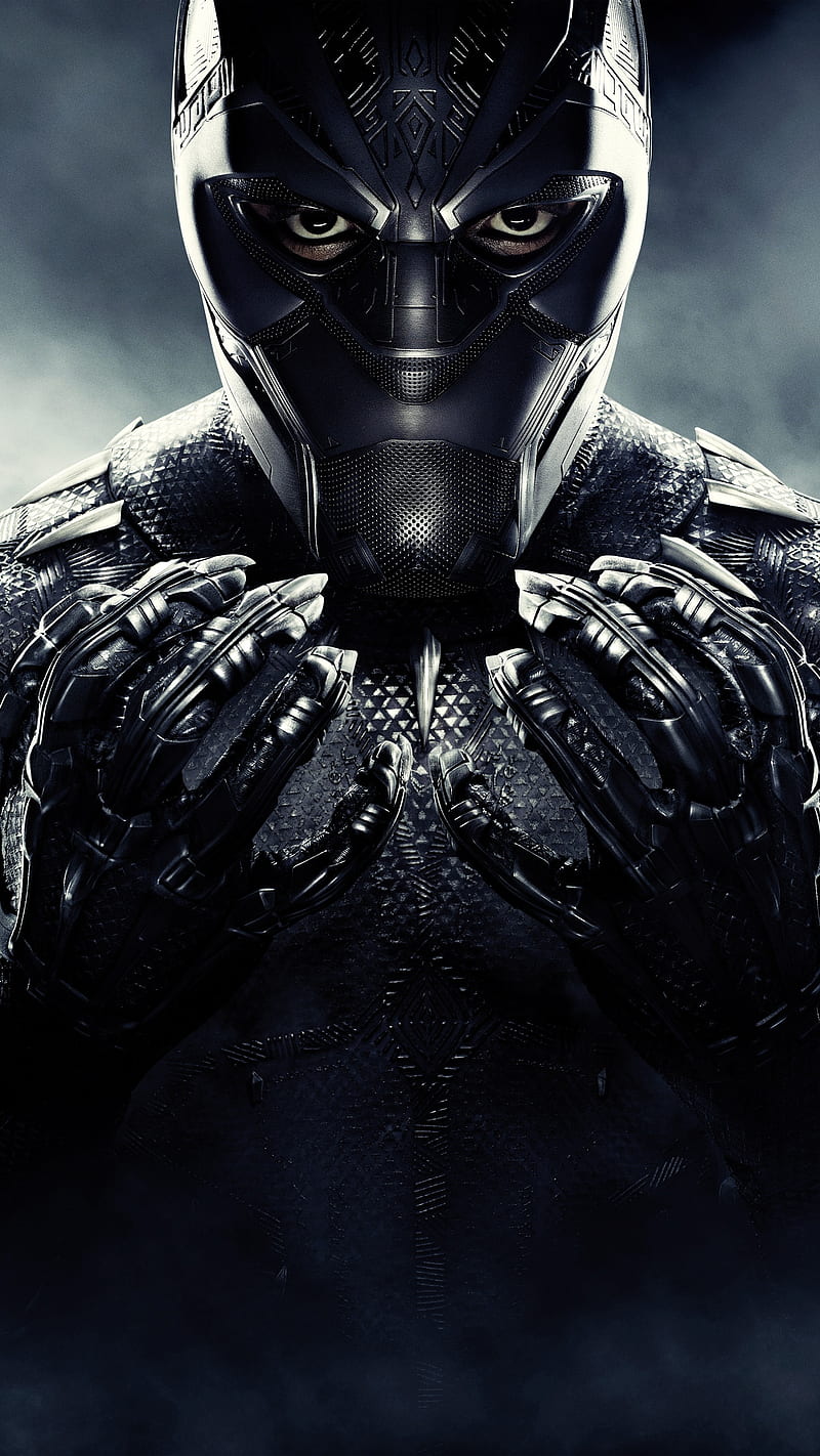 Black Panther, 929, black, cool marvel, movie, new, panther, q, superhero, HD phone wallpaper