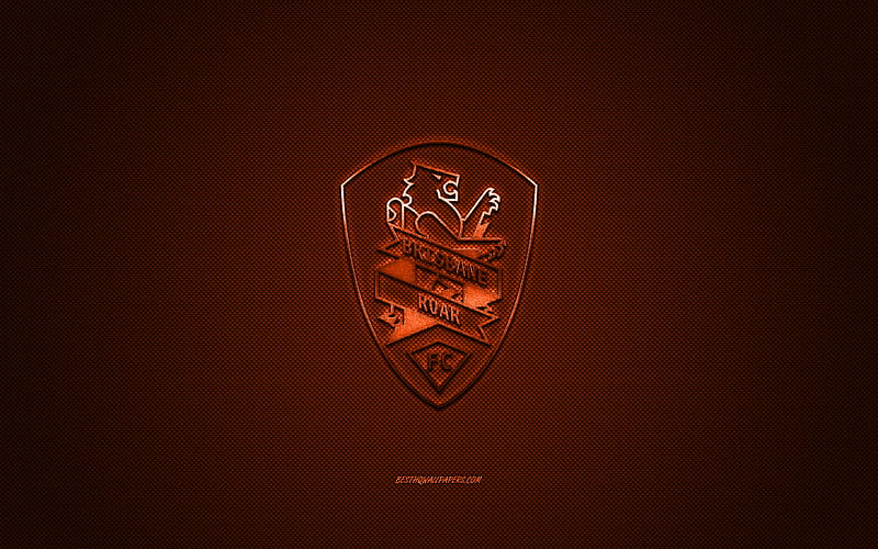 Brisbane Roar FC, Australian football club, A-League, orange logo, orange carbon fiber background, football, Brisbane, Australia, Brisbane Roar logo, HD wallpaper