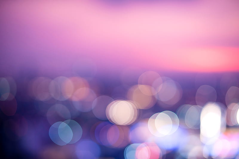 Twilight Abstract Blur, blur, abstract, bokeh-effect, HD wallpaper