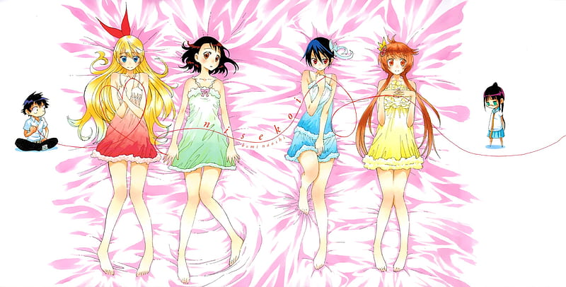 which will Raku choose?. Nisekoi, Anime, Fondo de pantalla de anime, HD wallpaper