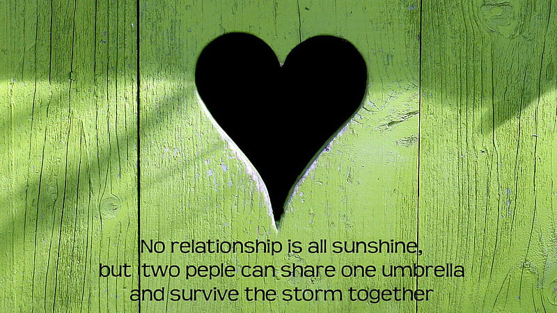 No Relationship Is All Sunshine But Two People Can Share One Umbrella And Survive The Storm Together I Love, HD wallpaper