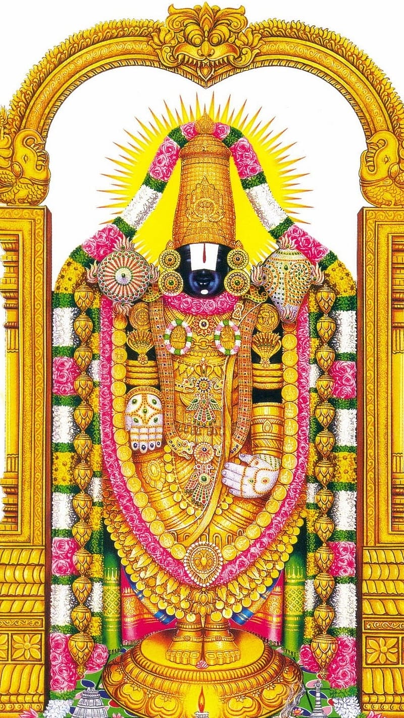 Balaji , White Background, lord venkateswara, lord perumal, hindu god, HD phone wallpaper
