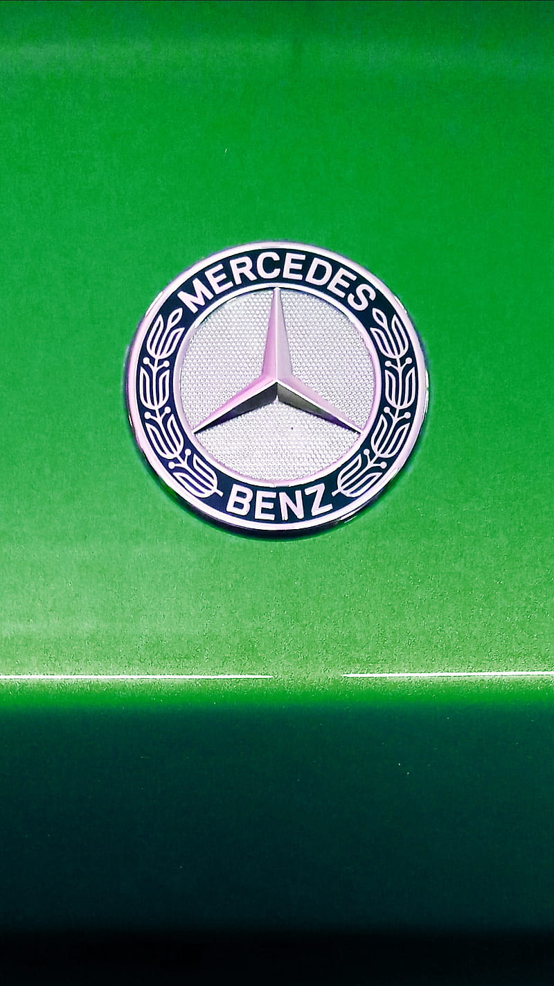 Mercedes-Benz Green, car, logo, HD phone wallpaper