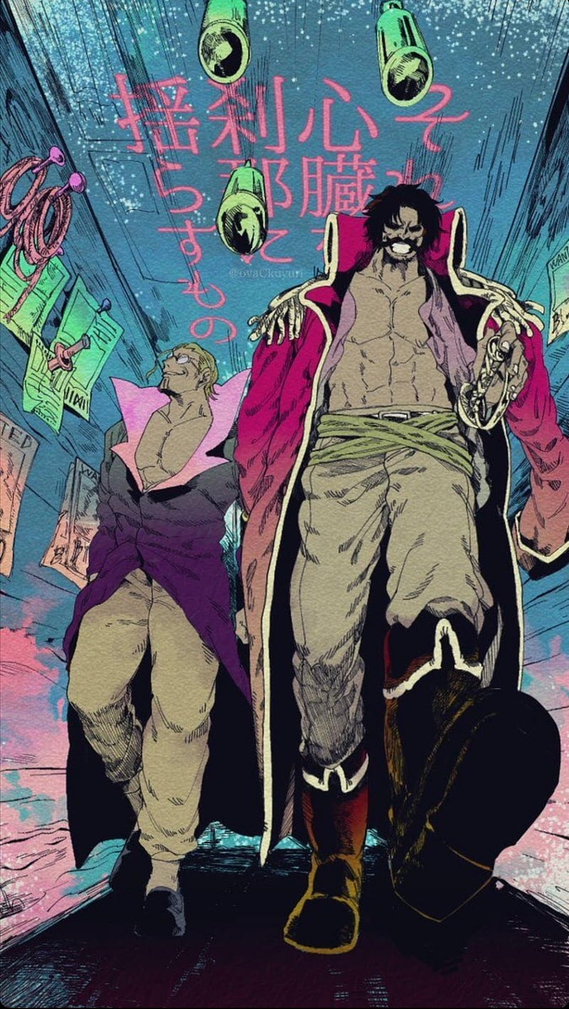 Roger and Rayleigh , anime, bounty, gold, king of pirates, manga, one piece, HD phone wallpaper
