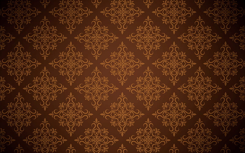 vintage pattern brown background