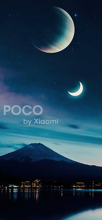 Poco , city, night sky, peace, sweet, xiaomi, HD phone wallpaper