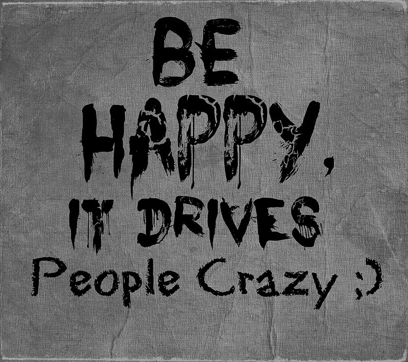 Be Happy, best awesome, nice saying, HD wallpaper