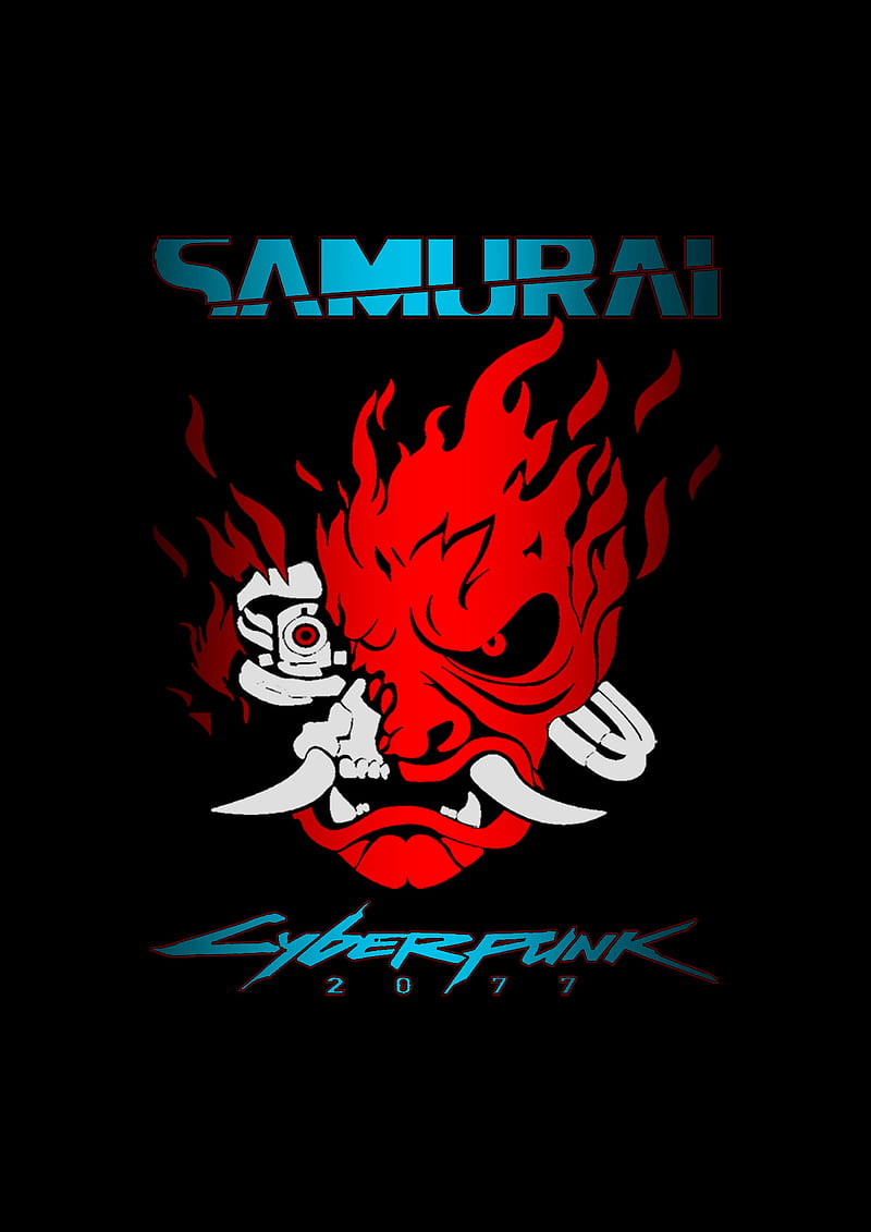 Cyberpunk 2077 Wallpaper for Phone - Samurai Logo Backgrounds 🦾🔥