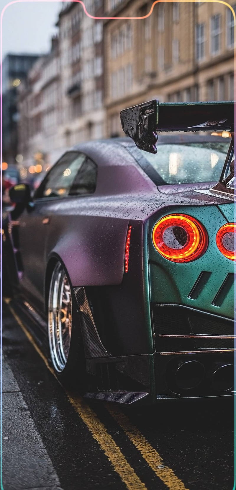 Car with a notch, pixel, google, p20pro, oneplus, android, iphone, nissan, nissangtr, carros, HD phone wallpaper