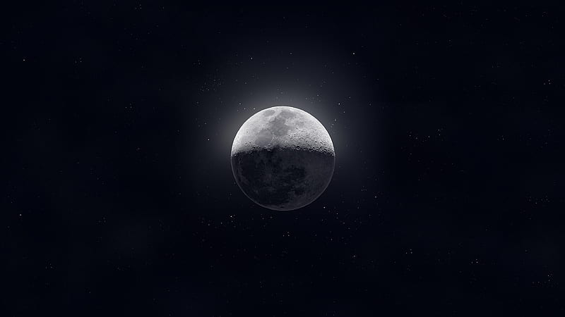Moon Dark Sight , moon, digital-universe, HD wallpaper