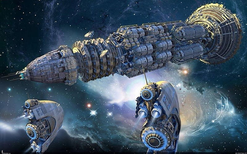 Space ships, limits, big, outer, huge, HD wallpaper