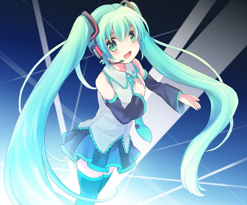 AI Art: blue singer by @NKnown 2&2 | PixAI - Anime AI Art Generator for Free