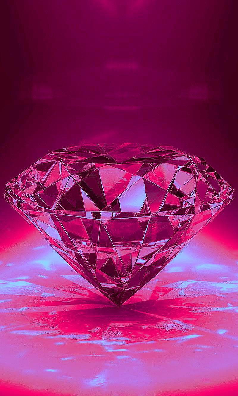 Wedding Dream Mobile Phone Wallpaper Pink Diamond Background Wallpaper  Image For Free Download - Pngtree