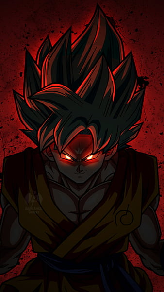 Goku, anime, awesome, ball, black, dragon, goku, red, super, HD phone wallpaper