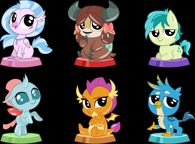 My Little Pony, My Little Pony Pocket Ponies, Gallus (My Little Pony) , Ocellus (My Little Pony) , Sandbar (My Little Pony) , Silverstream (My Little Pony: Friendship is Magic) , Smolder (My Little Pony) , Yona (My Little Pony), HD wallpaper