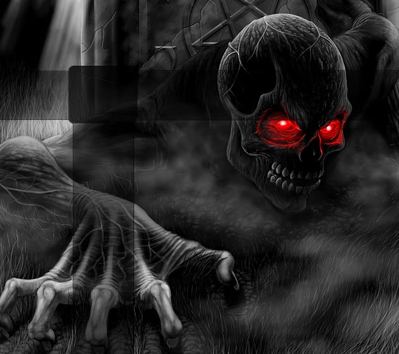 Horror, ghost, red eye, HD wallpaper | Peakpx