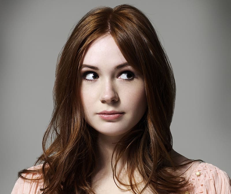 Redhead Face Celebrity Scottish Actress Karen Gillan Hd Wallpaper