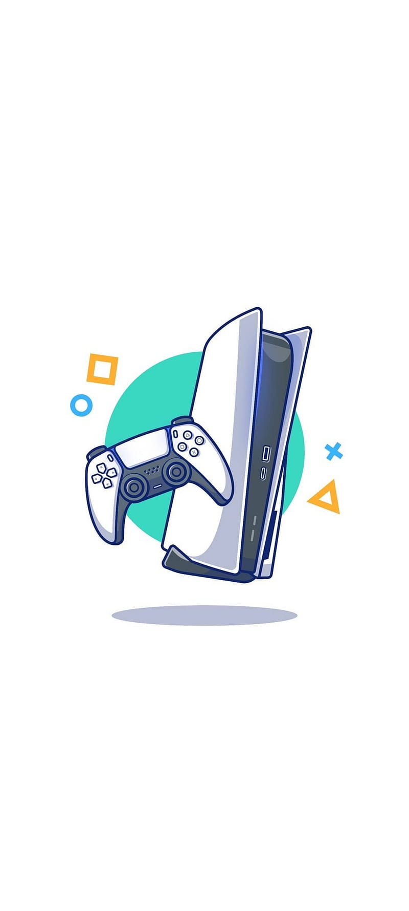 Play Station 5, console, controller, minimal, ps5, rayanking29, HD phone wallpaper