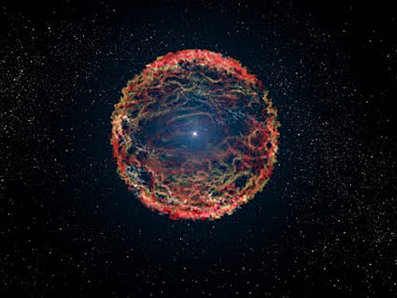 Supernova, shaped, moving, explosion, ring, outwards, HD wallpaper