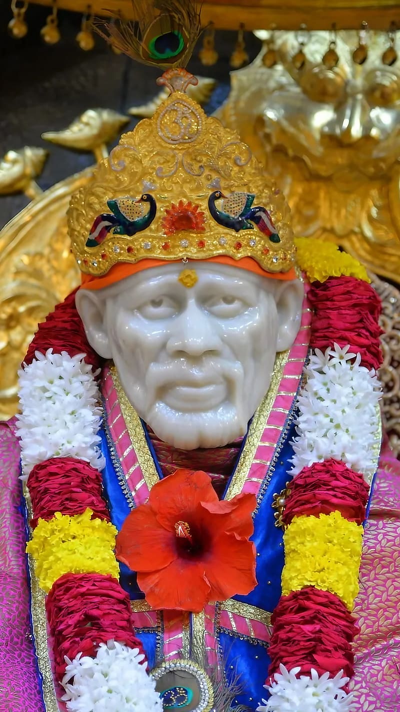 Shirdi Sai Baba, Face Closeup, indian saint, shirdi temple, om sai ...