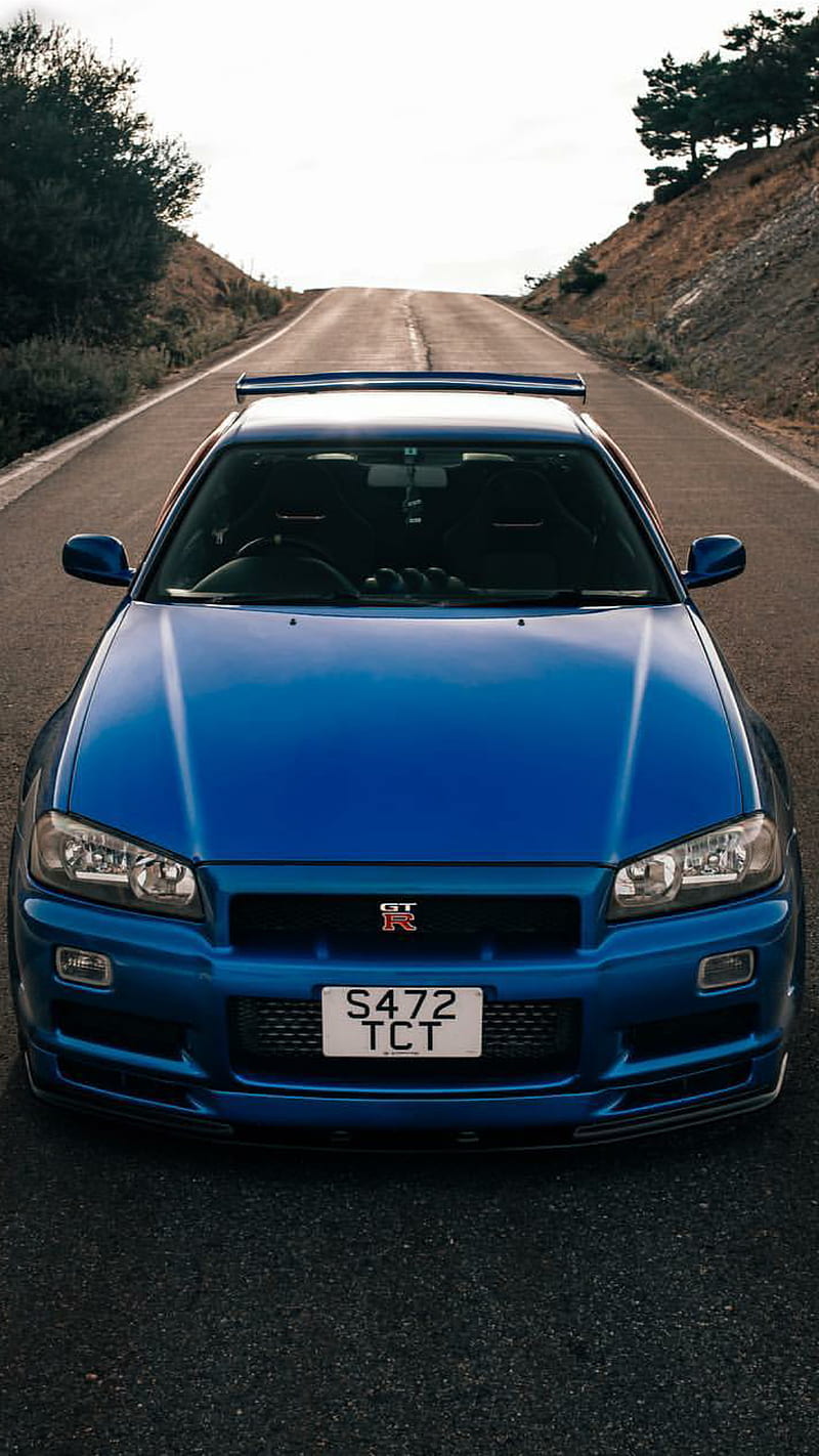 Skyline, nissan, gtr, r34, blue, car, supercar, sports, tokyo, HD phone  wallpaper | Peakpx