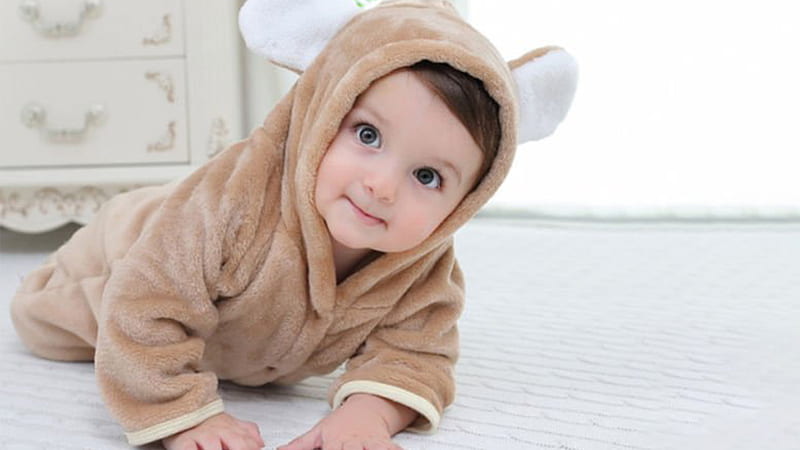 Cute Baby Boy Child Is Wearing Brown Bunny Dress Cute, HD wallpaper | Peakpx