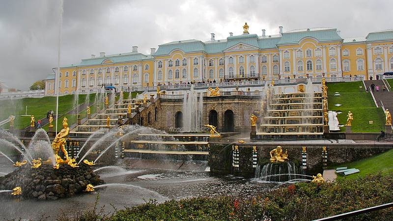 Peterhof Palace In Saint Petersburg Russia Travel, HD wallpaper