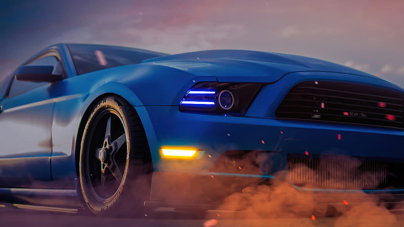 Blue Camaro , chevrolet-camaro, chevrolet, carros, HD wallpaper