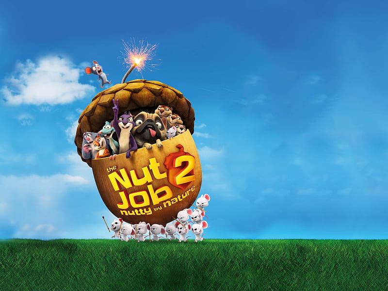 The nut job 2 Nutty by nature, poster, movie, animation, nutty by nature, the nut job 2, HD wallpaper
