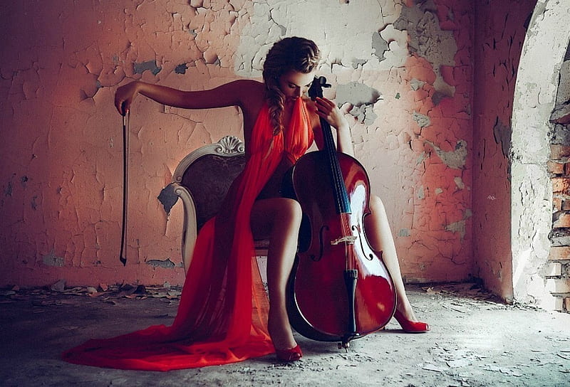 Cellist ♪♫♬, cello, Strings, Tail-pin, Bow, HD wallpaper