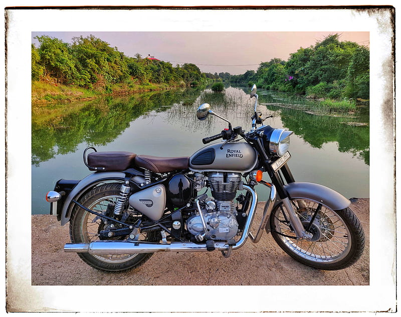 Royal Enfield, 350, bike, bullet, classic, nature, river, HD wallpaper |  Peakpx