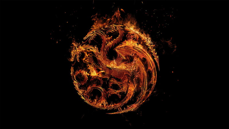 House Of The Dragon Logo , house-of-the-dragon, tv-shows, logo, dark, black, HD wallpaper