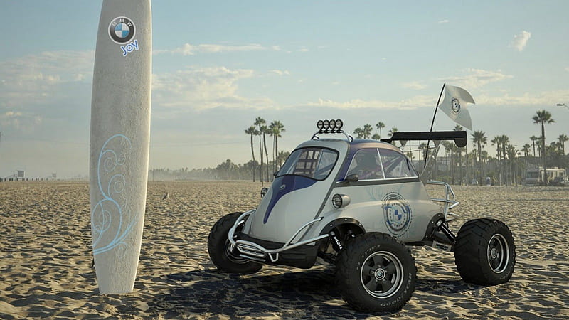 BMW Beach Buggy, carros, beach, dune buggy, bmw, vehicles, atv, HD wallpaper