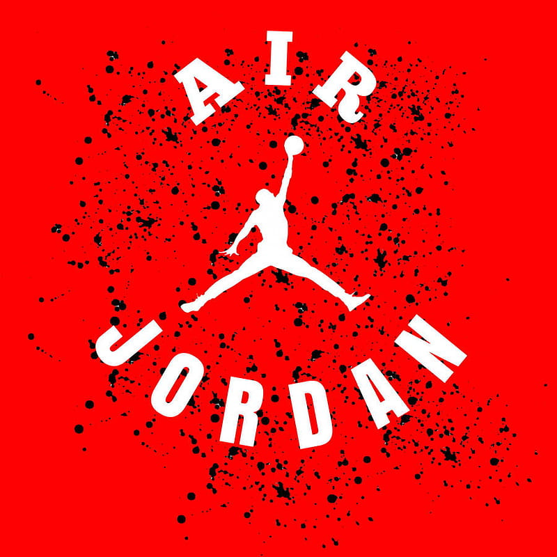  Logo rojo de air jordan, Fondo de pantalla de teléfono HD