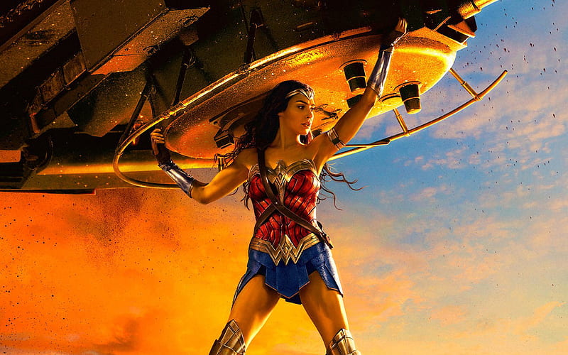 Wonder Woman Lifting Tank, wonder-woman, movies, super-heroes, 2017-movies, HD wallpaper