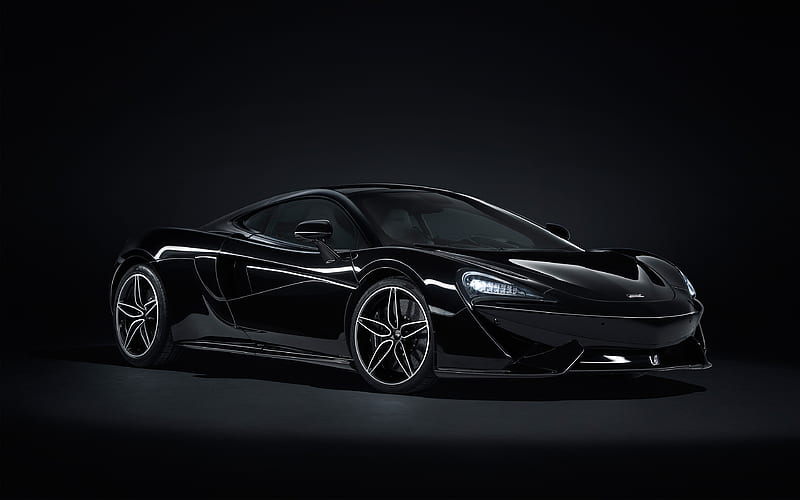 McLaren 570GT, MSO, Black Collection, 2018, black supercar, racing car, black 570GT, sports coupe, tuning 570GT, British sports cars, McLaren, HD wallpaper