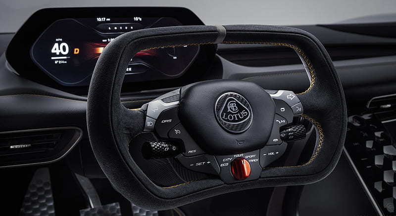 2020 Lotus Evija - Interior, Steering Wheel , car, HD wallpaper
