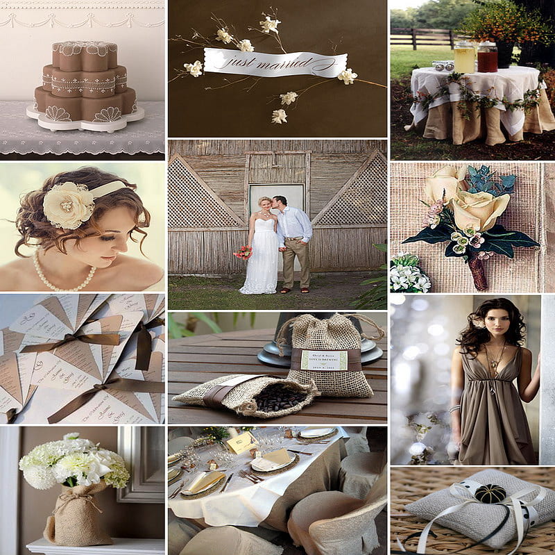 just married, cake, married, coffee, flower, collage, HD wallpaper