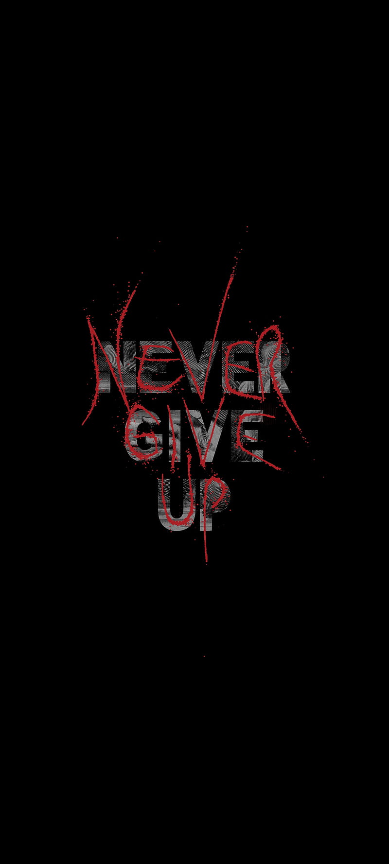 Never Give Up, nevergiveup, amoled, fitness, motivation, gym, bodybuilding, powerlifting, HD phone wallpaper