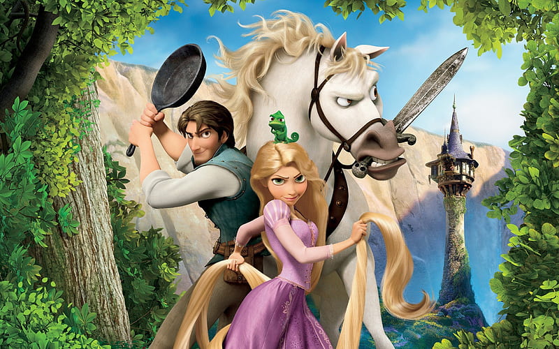 rapunzel angry face-Tangled 2010 animated, HD wallpaper