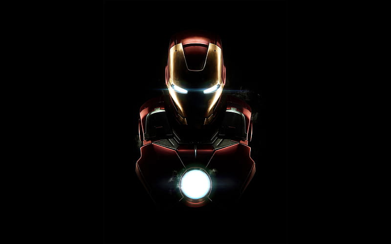 Iron Man, darkness, superheroes, DC Comics, IronMan, HD wallpaper